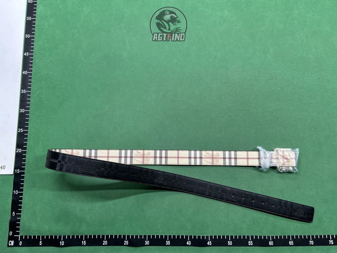 LV Burberry belt